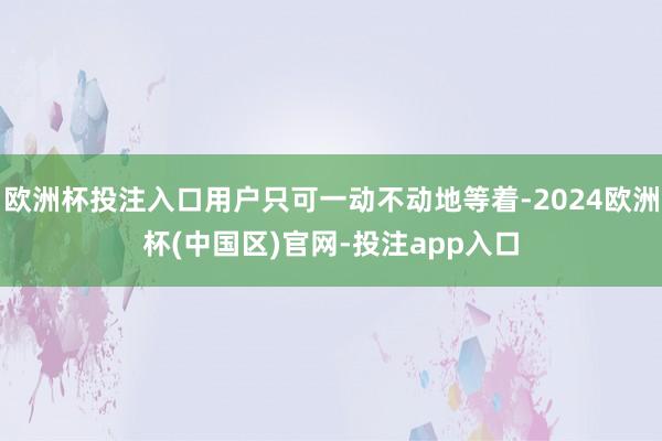 欧洲杯投注入口用户只可一动不动地等着-2024欧洲杯(中国区)官网-投注app入口