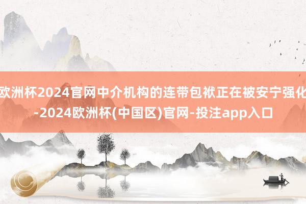 欧洲杯2024官网中介机构的连带包袱正在被安宁强化-2024欧洲杯(中国区)官网-投注app入口