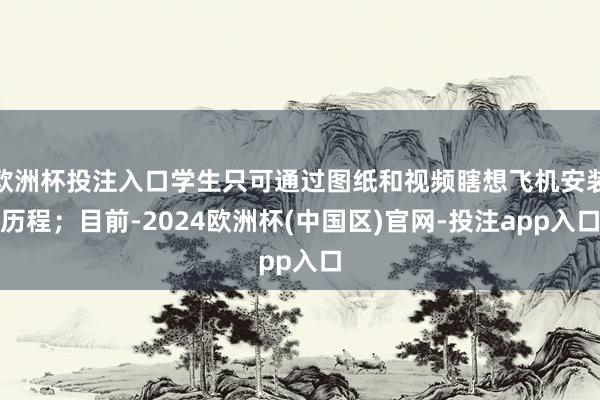 欧洲杯投注入口学生只可通过图纸和视频瞎想飞机安装历程；目前-2024欧洲杯(中国区)官网-投注app入口