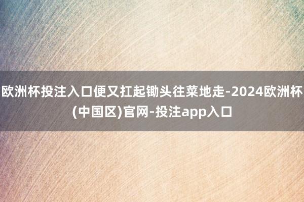 欧洲杯投注入口便又扛起锄头往菜地走-2024欧洲杯(中国区)官网-投注app入口