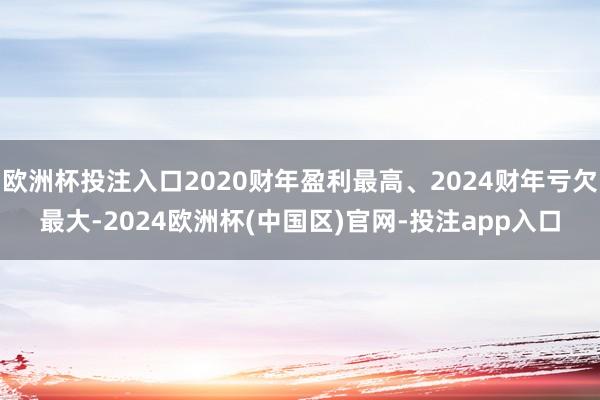欧洲杯投注入口2020财年盈利最高、2024财年亏欠最大-2024欧洲杯(中国区)官网-投注app入口