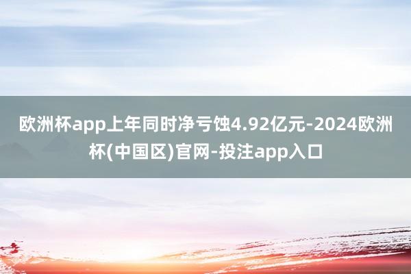 欧洲杯app上年同时净亏蚀4.92亿元-2024欧洲杯(中国区)官网-投注app入口